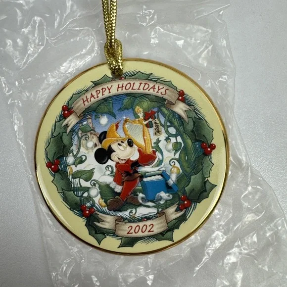 Disney Parks Happy Holidays Collector‎ Set 2000–2004 Mickey Minnie Boxed - Picture 6 of 16